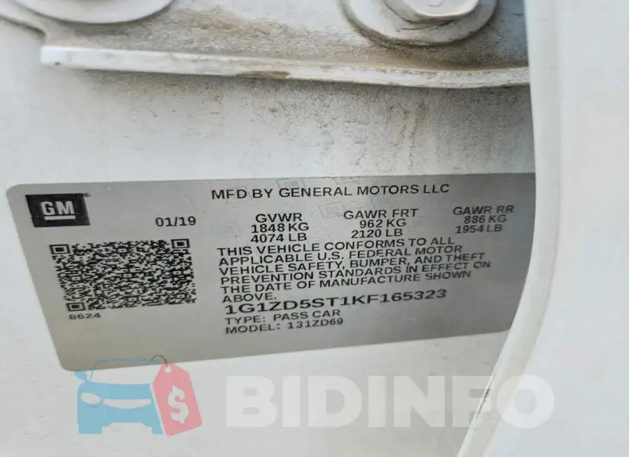 1G1ZD5ST1KF165323 Photo# 12