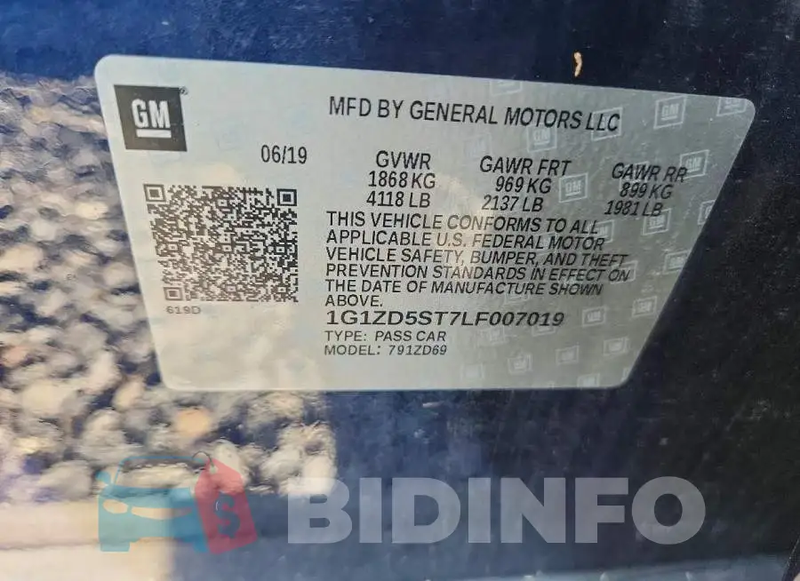 1G1ZD5ST7LF007019 Photo# 12