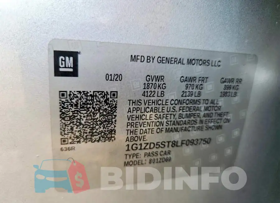 1G1ZD5ST8LF093750 Photo# 12