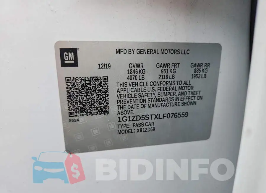 1G1ZD5STXLF076559 Photo# 12