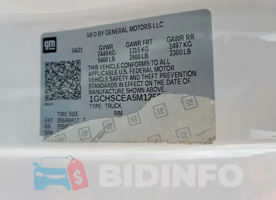 1GCHSCEA5M1259549 Photo# 13