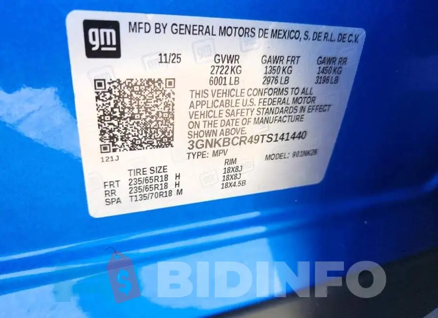 3GNKBCR49TS141440 Photo# 13