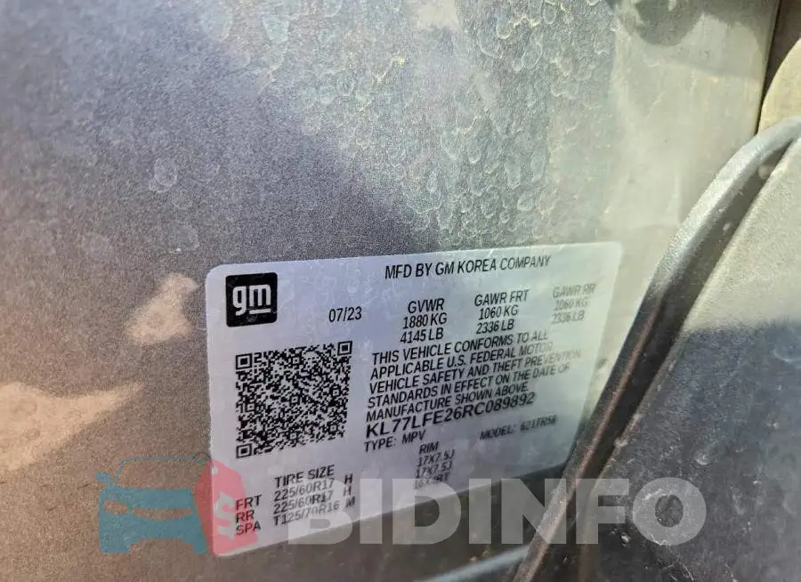 KL77LFE26RC089892 Photo# 14