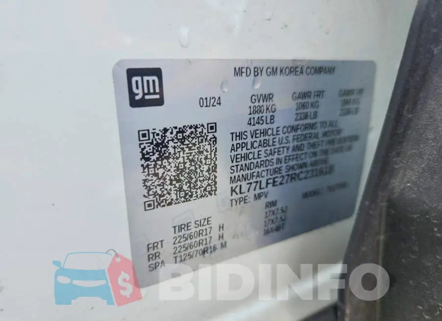 KL77LFE27RC231618 Photo# 14