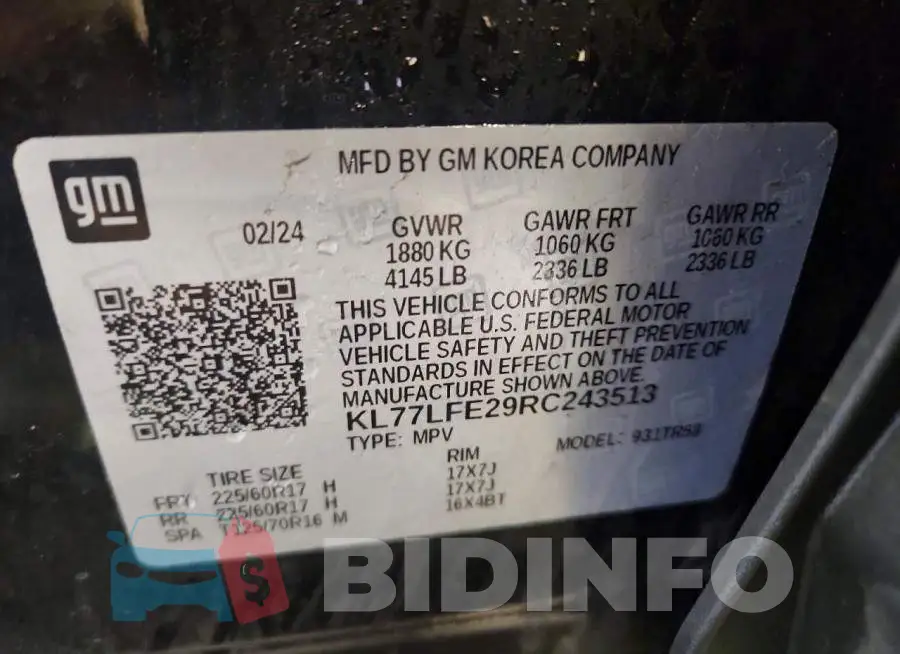KL77LFE29RC243513 Photo# 13
