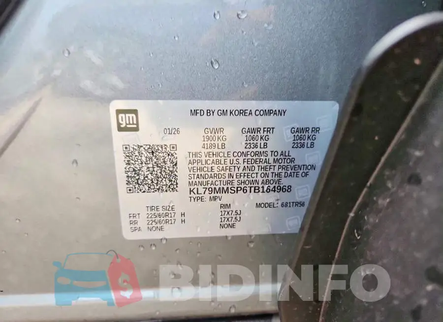 KL79MMSP6TB164968 Photo# 14