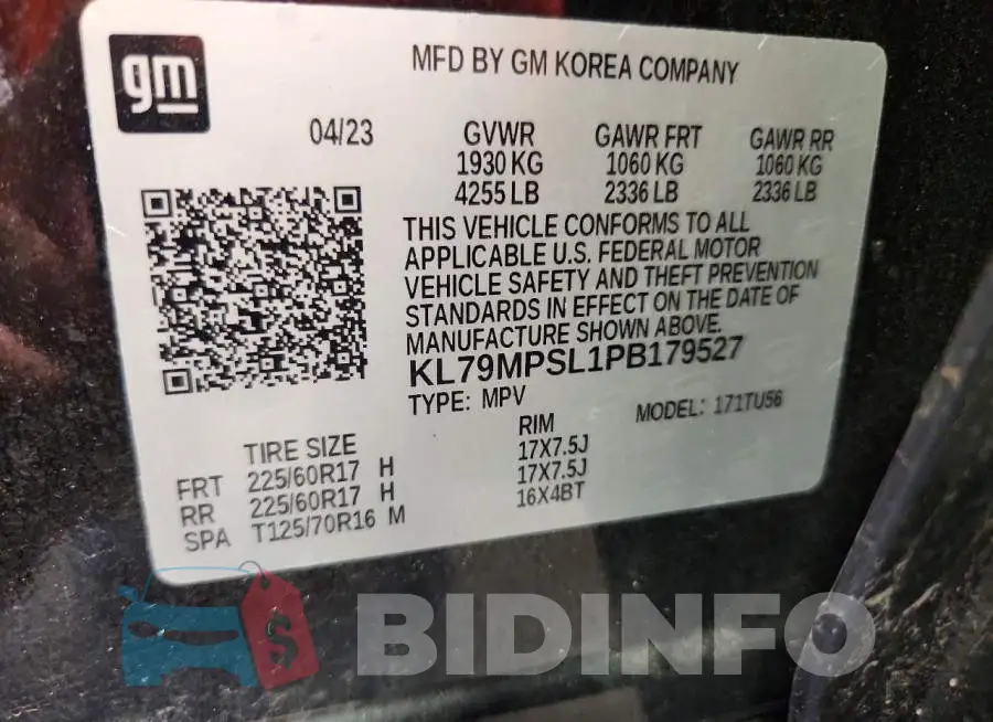 KL79MPSL1PB179527 Photo# 14
