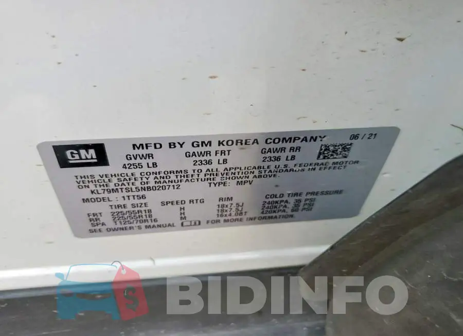 KL79MTSL5NB020712 Photo# 12