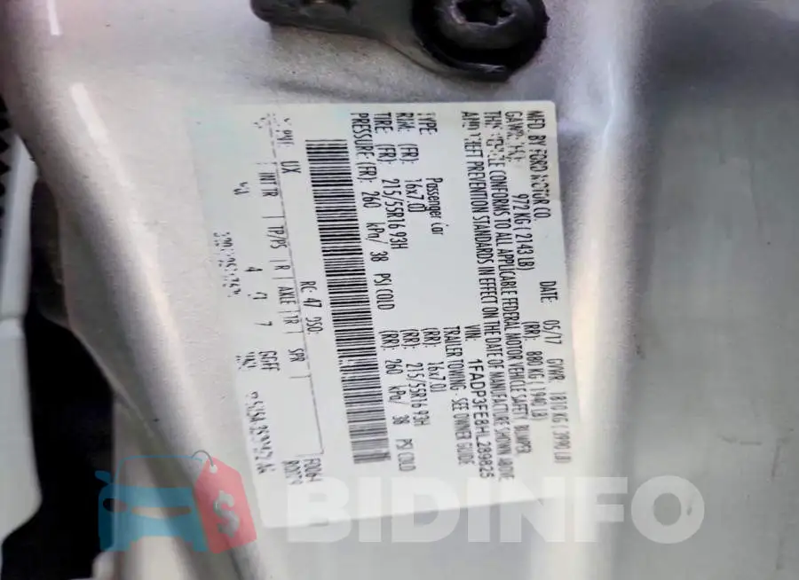 1FADP3FE8HL289825 Photo# 12