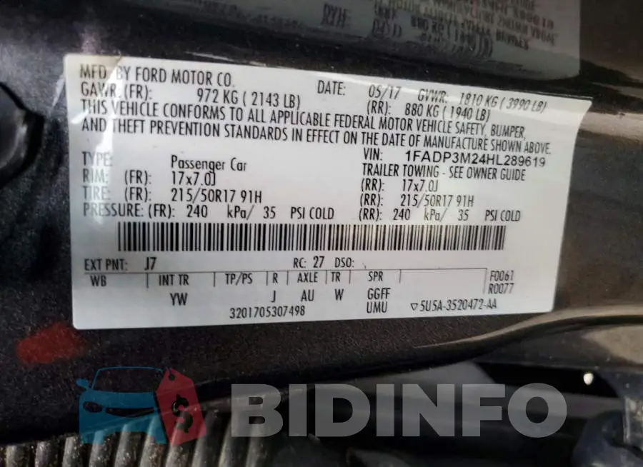 1FADP3M24HL289619 Photo# 12