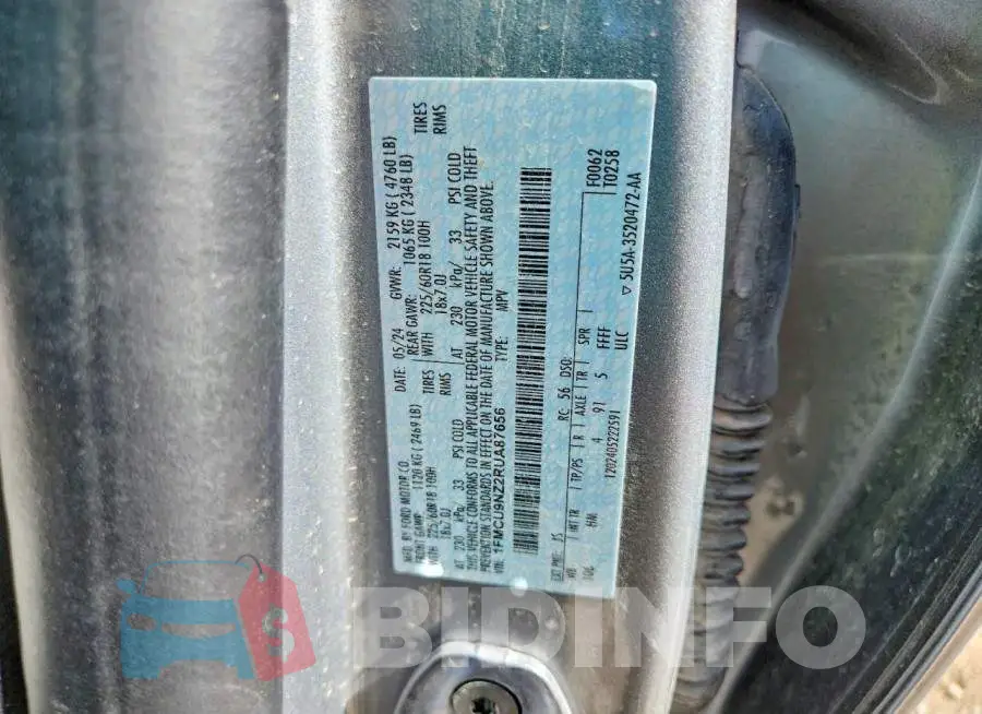 1FMCU9NZ2RUA87656 Photo# 13