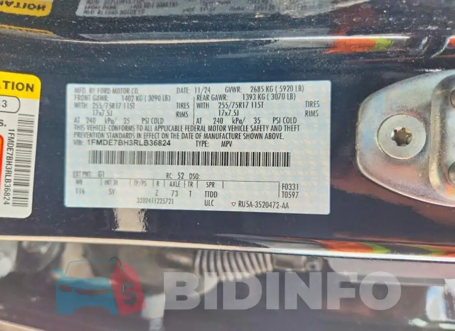1FMDE7BH3RLB36824 Photo# 13