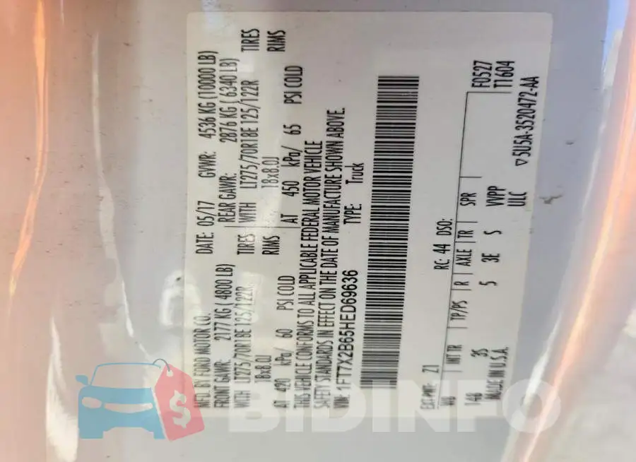 1FT7X2B65HED69636 Photo# 12