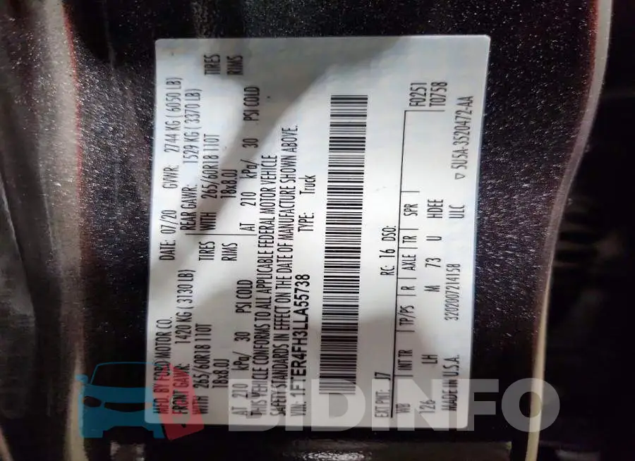 1FTER4FH3LLA55738 Photo# 13