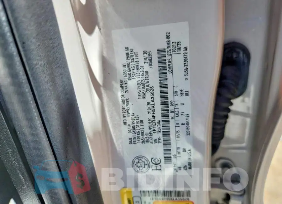 1FTER4FH5KLA35828 Photo# 12