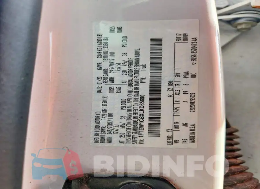 1FTEW1CBXLKD65690 Photo# 12