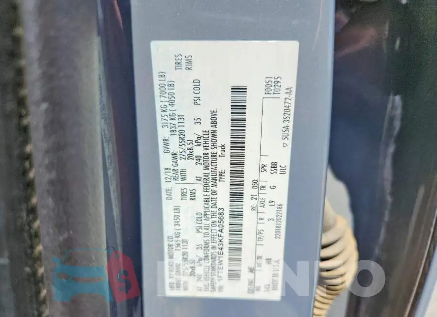 1FTEW1E43KFA05683 Photo# 12