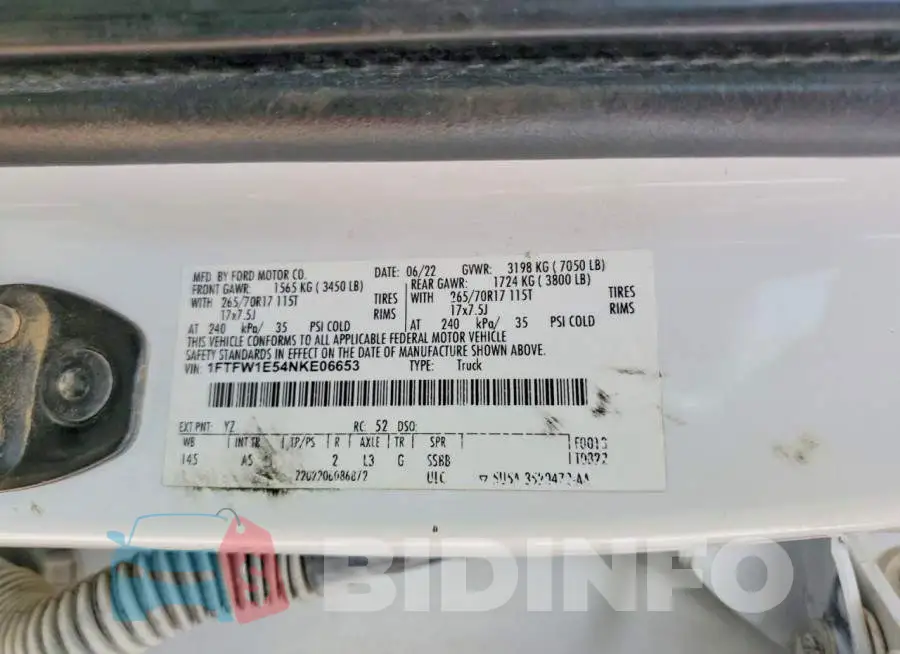1FTFW1E54NKE06653 Photo# 12