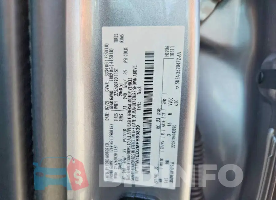 1FTFW1ED2MFB99839 Photo# 12