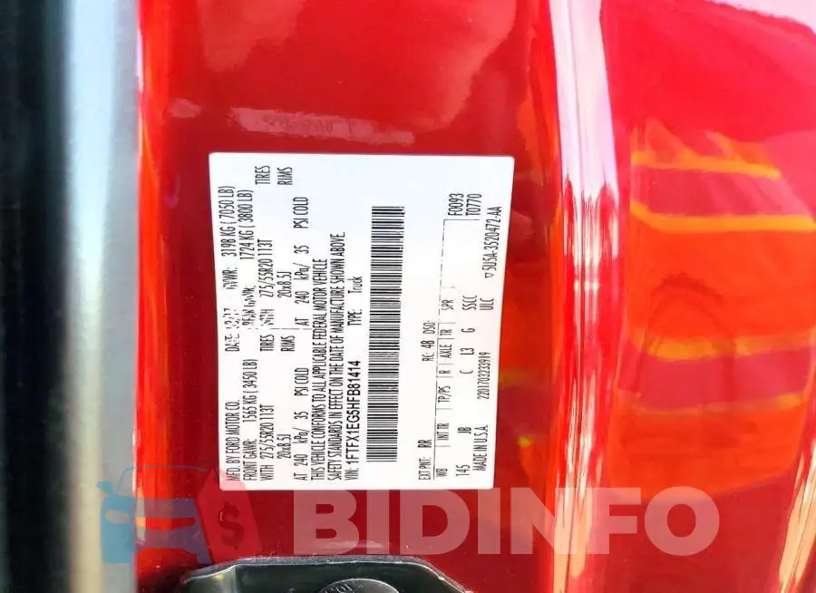 1FTFX1EG5HFB81414 Photo# 12