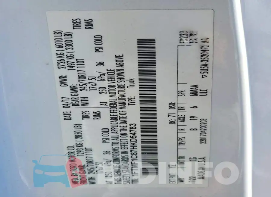 1FTMF1C87HKD54783 Photo# 12