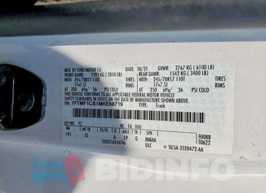 1FTMF1CB1MKE68719 Photo# 12