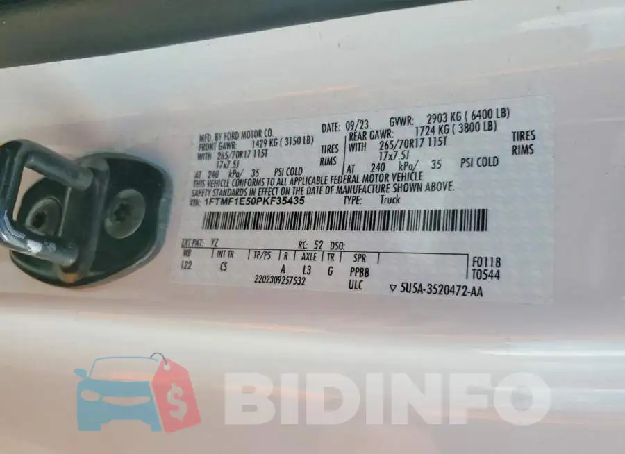 1FTMF1E50PKF35435 Photo# 12