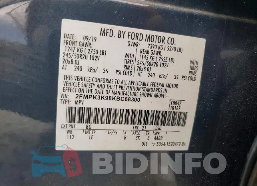 2FMPK3K98KBC68300 Photo# 14