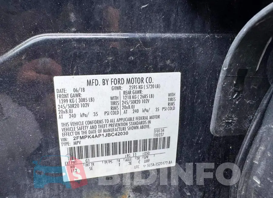 2FMPK4AP1JBC42030 Photo# 13