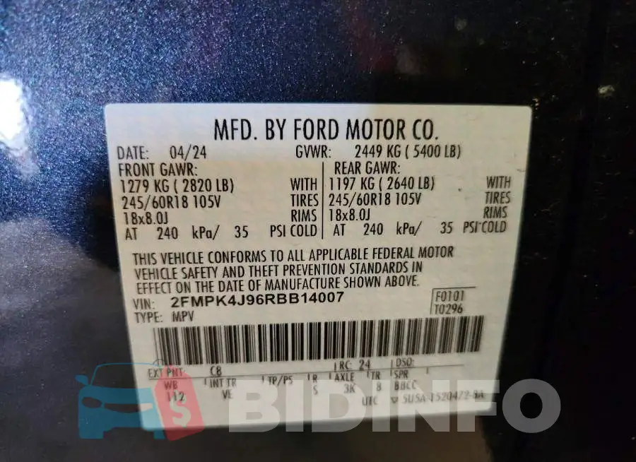 2FMPK4J96RBB14007 Photo# 14