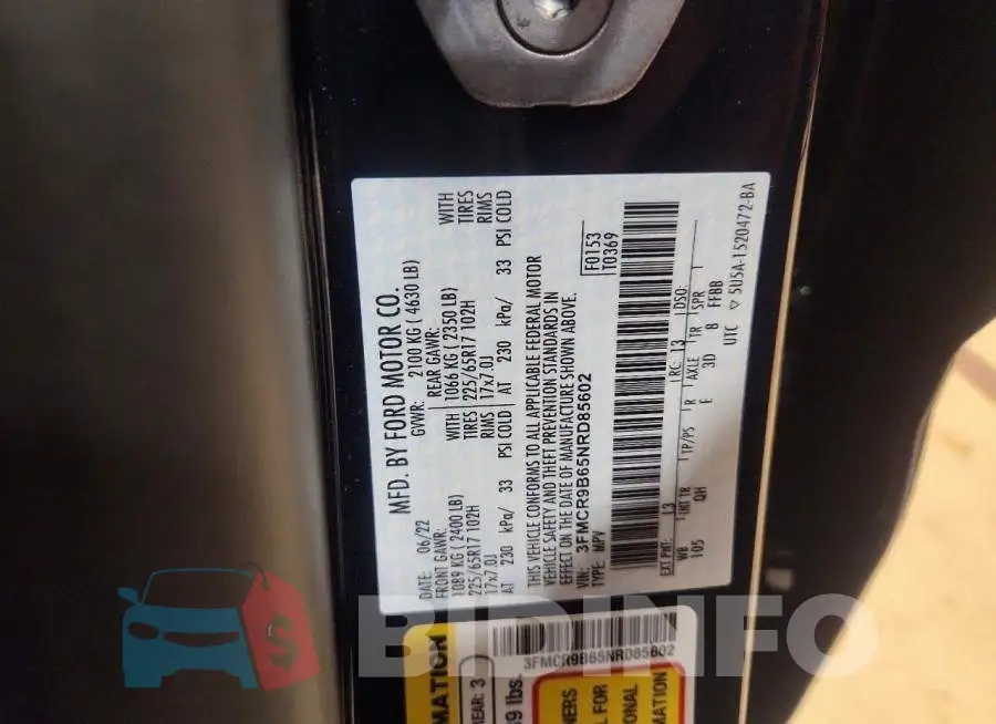 3FMCR9B65NRD85602 Photo# 13