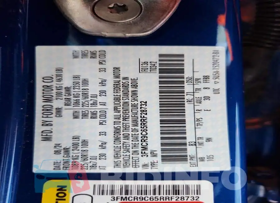 3FMCR9C65RRF28732 Photo# 14