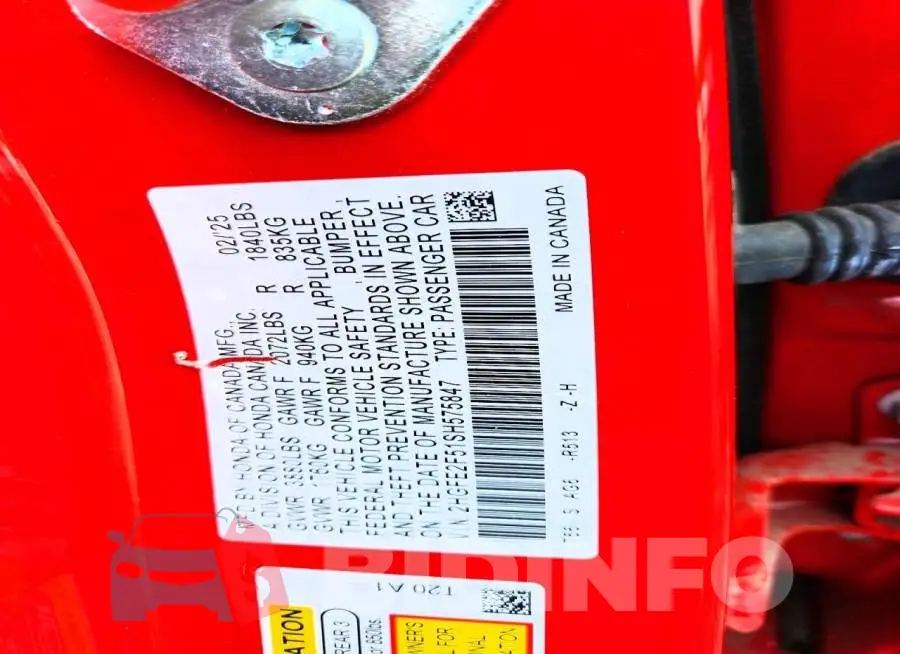 2HGFE2F51SH575847 Photo# 12