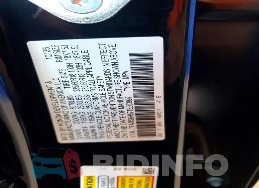 7FARS6H57TE063997 Photo# 13
