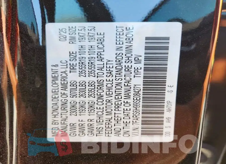 7FARS6H99SE084271 Photo# 14