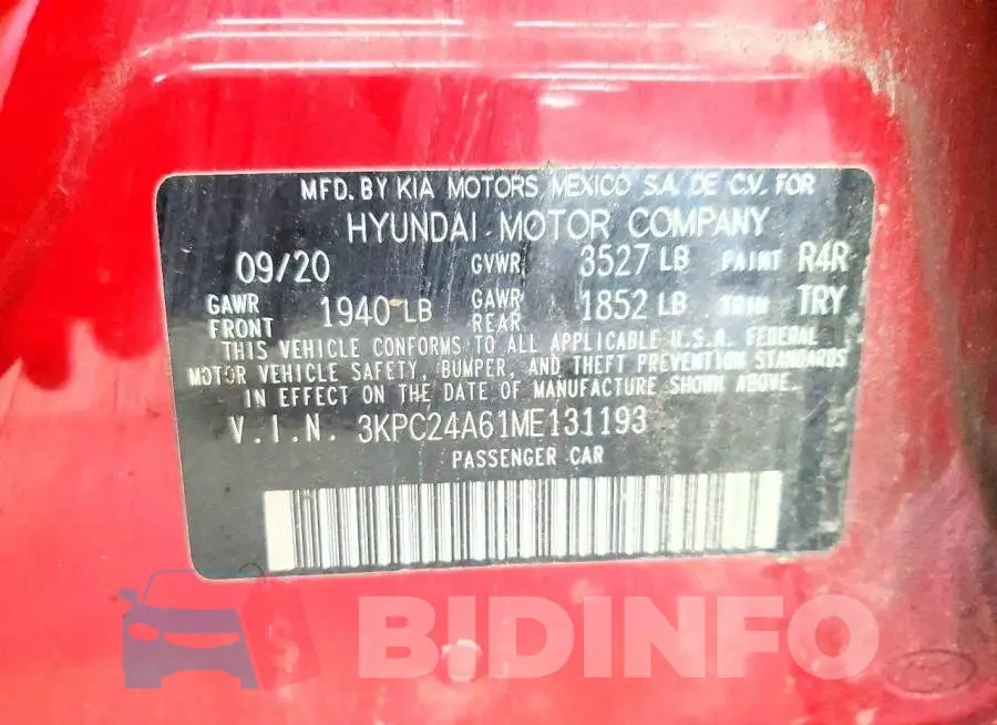 3KPC24A61ME131193 Photo# 12