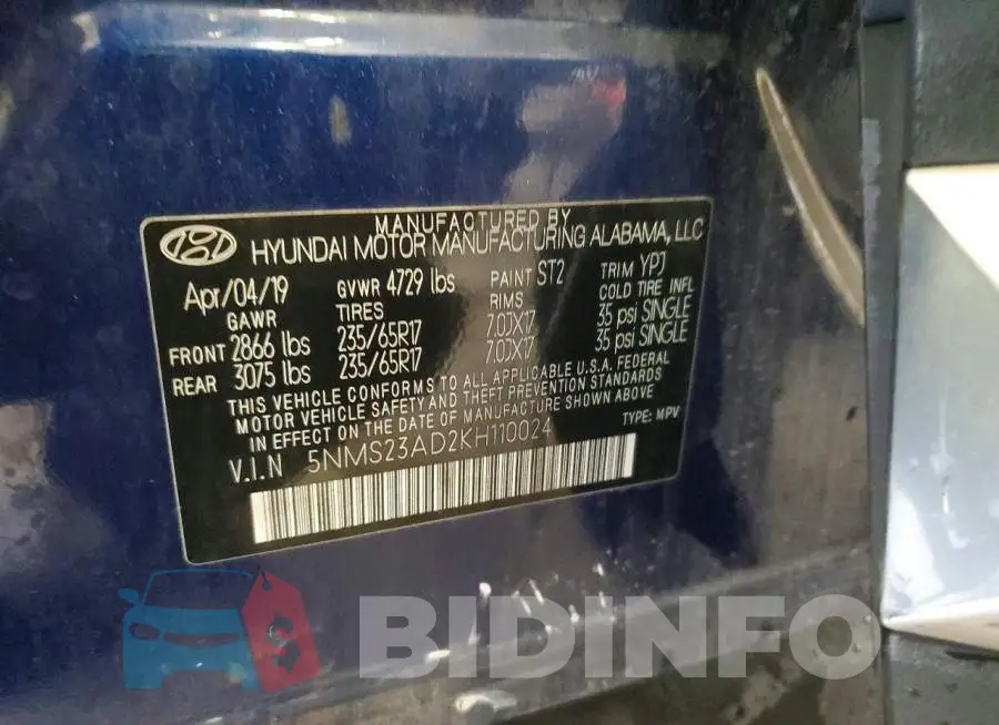 5NMS23AD2KH110024 Photo# 13