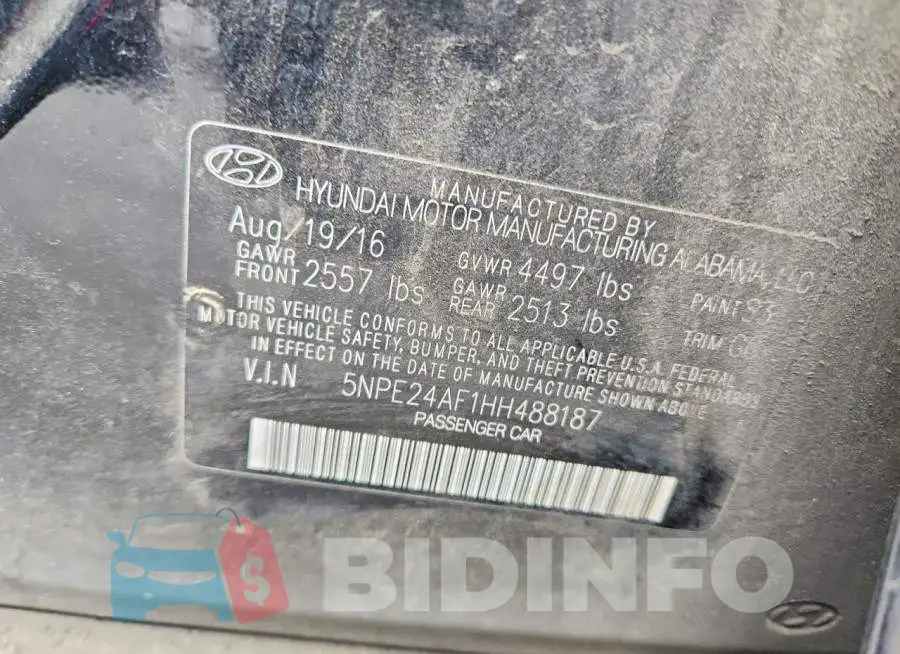 5NPE24AF1HH488187 Photo# 12