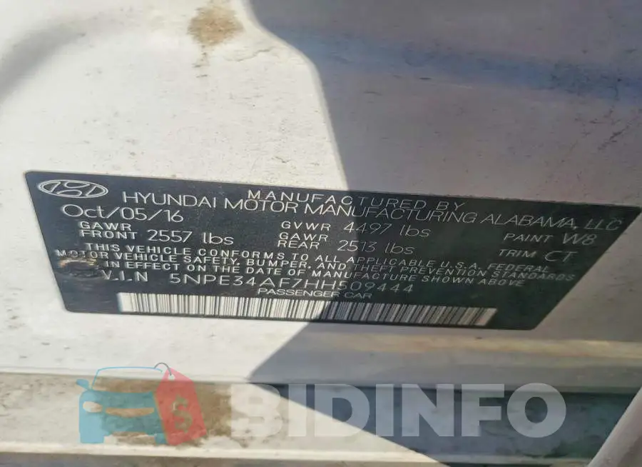 5NPE34AF7HH509444 Photo# 12