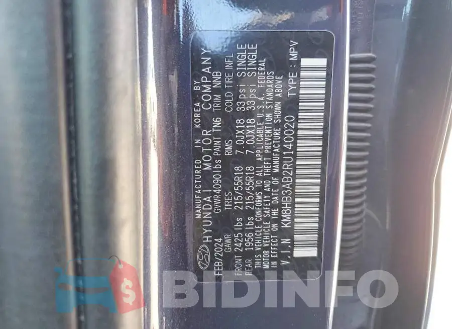 KM8HB3AB2RU140020 Photo# 12