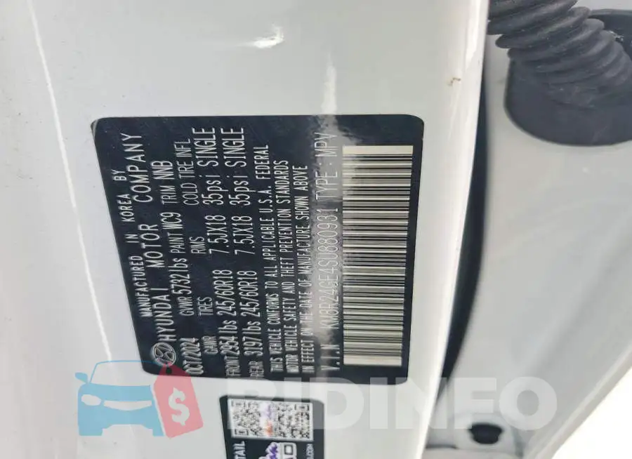 KM8R24GE4SU880931 Photo# 14
