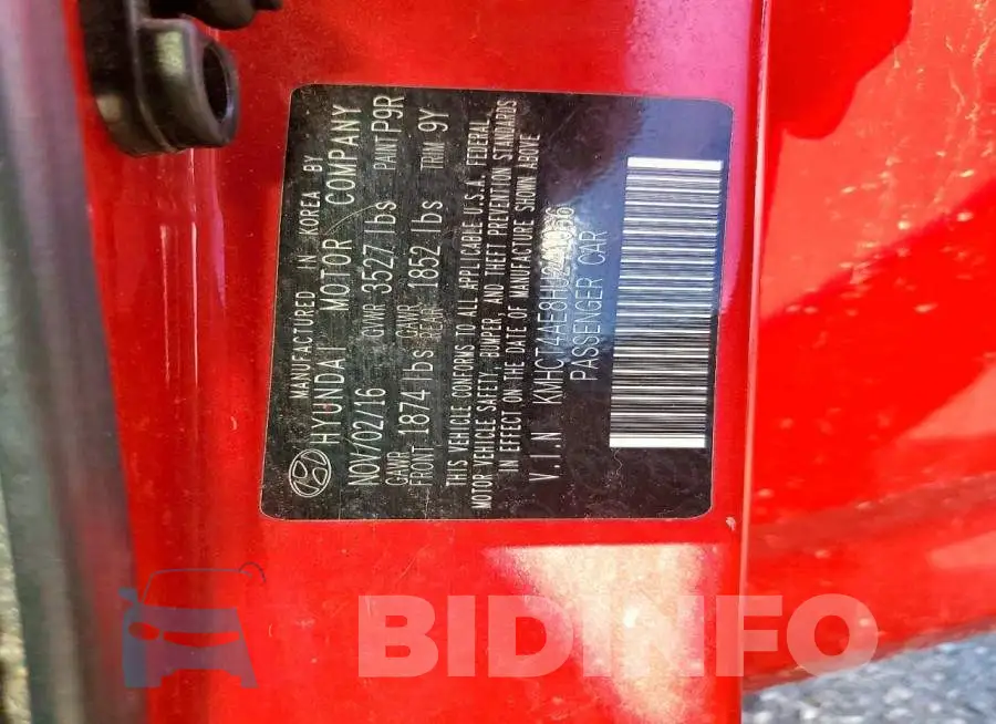 KMHCT4AE8HU241066 Photo# 12