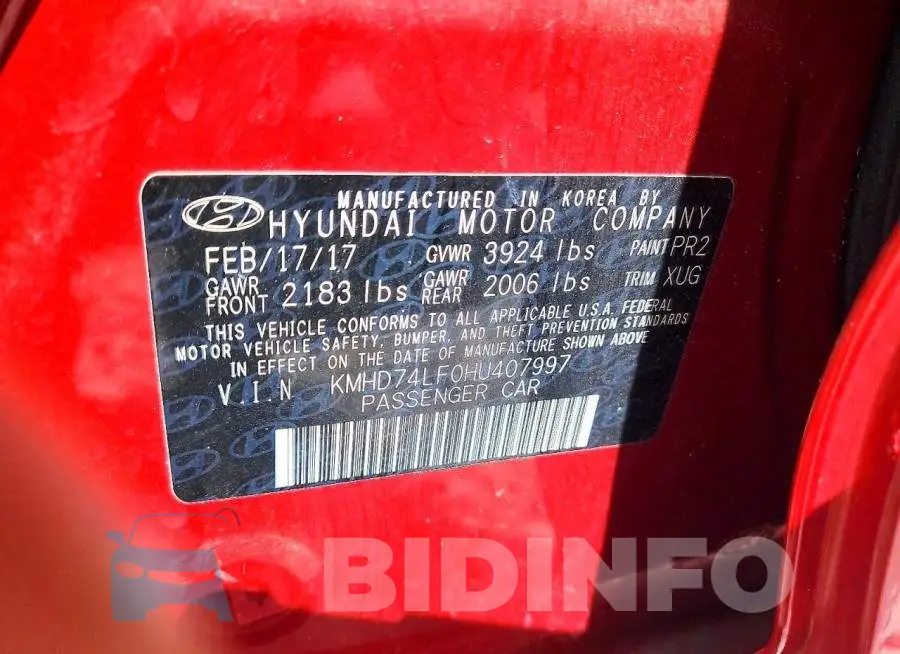 KMHD74LF0HU407997 Photo# 12