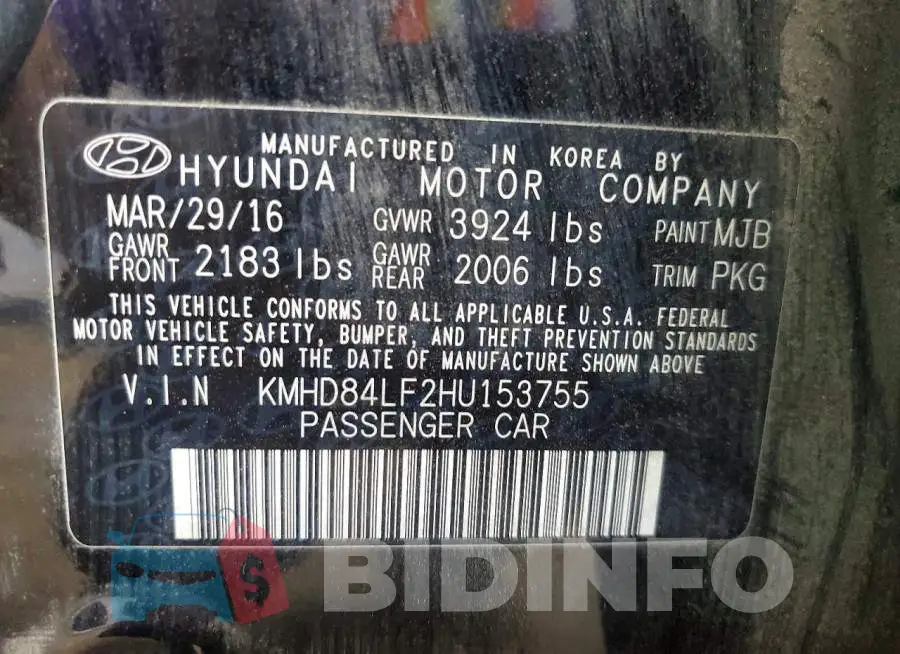 KMHD84LF2HU153755 Photo# 12