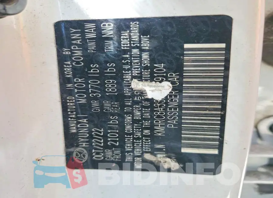 KMHRC8A33PU219104 Photo# 13