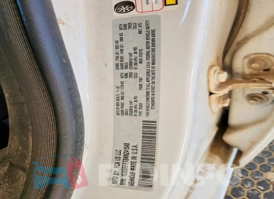 1C6SRFFT6NN241548 Photo# 12