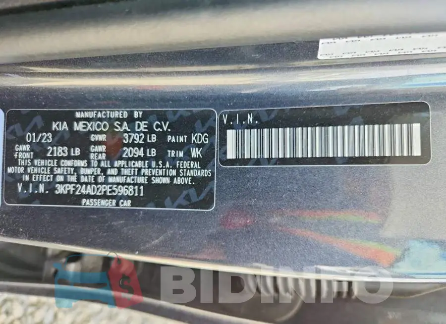 3KPF24AD2PE596811 Photo# 13