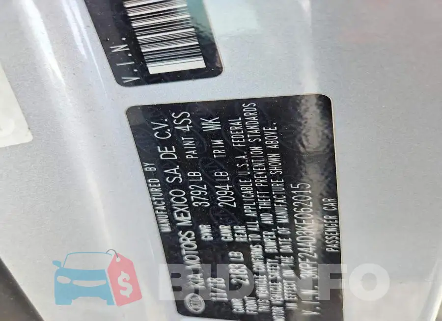3KPF24AD3KE062015 Photo# 12