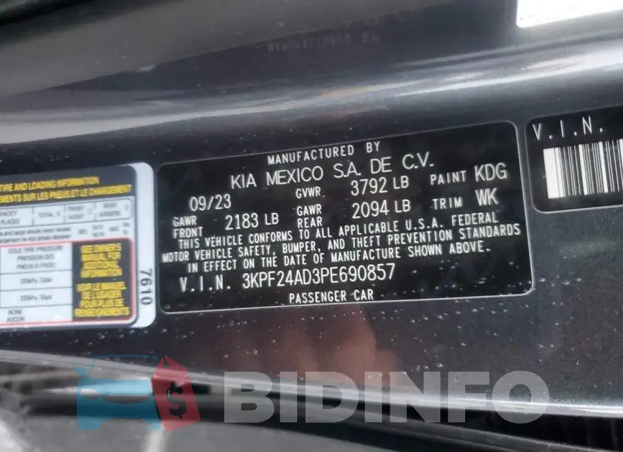3KPF24AD3PE690857 Photo# 12