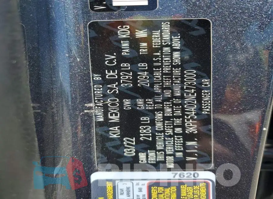 3KPF54AD2NE473000 Photo# 12